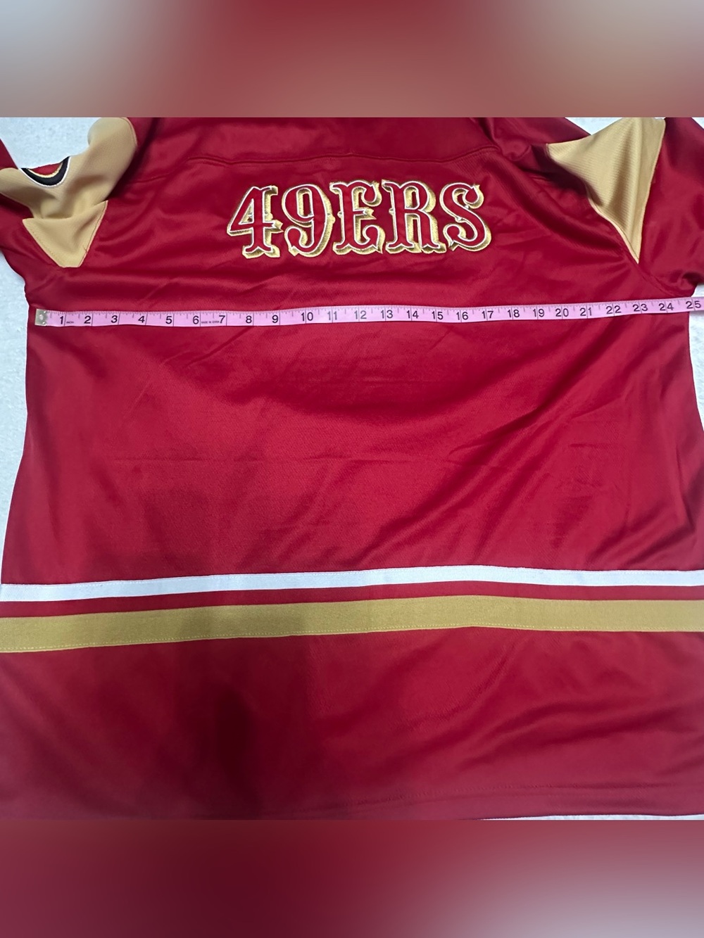 NFL San Francisco 49ers Red & Gold Team Jersey NWT Medium - Picture 7 of 7